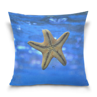 

Throw Pillow Case Decorative Pillow Covers 16 X 16 inch Starfish Pattern Pillowcase