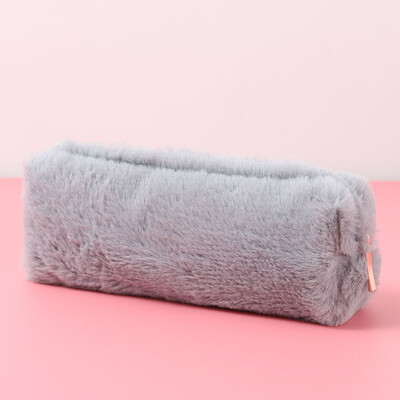 

Pencil Case For Girls Students Plush Pencil Case Large Capacity Velvet Pen Bag