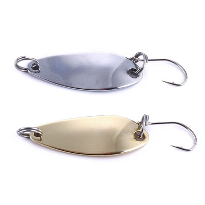

VISSEN 2PCS 25g 3cm Mini Bait Sequin Single Hook Spoon Sequins Fake Bait Bionic Fish Bait Fly Fishing Lure