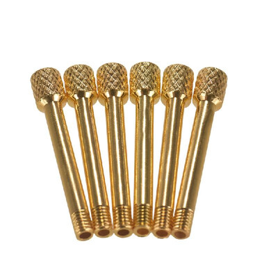 

6pcs Electric Guitar Tremolo Bridge Saddle Clamp Lock String Screw Guitar Parts Accessories