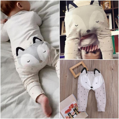 

Newborn Infant Baby Boys Girls Fox Bottom Harem Pants Leggings Trousers 0-24M