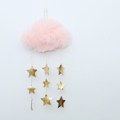 

Toponeto Tent Props Clouds And Stars Baby Bed Hanging Toy Crib Pendant Decor Room