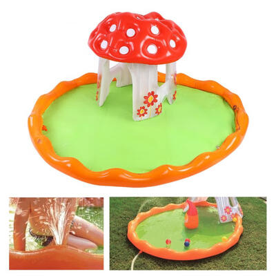 

Greensen Giant Mushroom Inflatable Swimming Fountain Water Pool Float Reservoir
