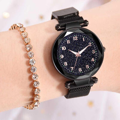 

Luxury Luminous Women Watches Starry Sky Magnetic Female Wristwatch Numerical Rhinestone Clock relogio feminino montre femme
