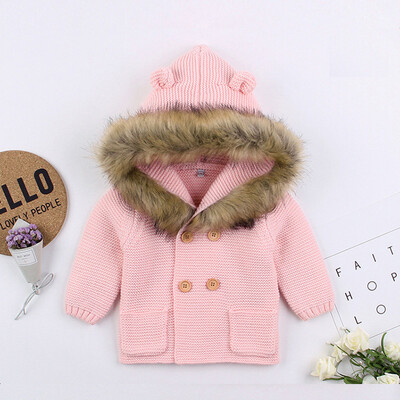 

Newborn Infant Baby Boy Girl Long Sleeve Knit Outfits Warm Winter Coat Outerwear