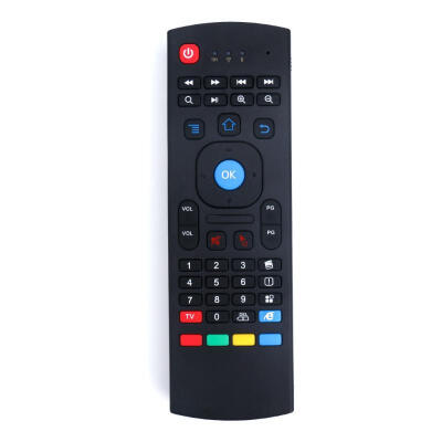 

MX3 IR Infrared Remote Fly Air Mouse Wireless Keyboard 24G Connection Smart Portable Size for PC TV - Black