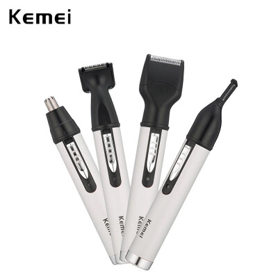 

Kemei 4 in 1 Men Electric Nose Ear Hair Trimmer clipper Rechargeable beard Eyebrow Shaver razor face hair removal eye trimmer