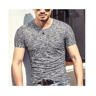 

Fashion Men Tee Shirt Slim Fit O Neck Short Sleeve Muscle Casual Tops T Shirts