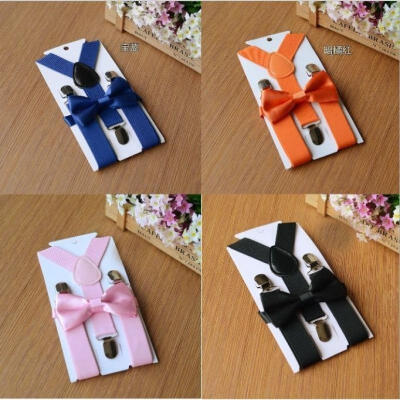 

Awesome Muti-Color Wedding Accessories Adjustable Bow Tie &amp Suspenders