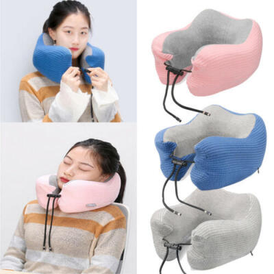 

Portable U Shape Inflatable Neck Head Pillow Travel Pillow Relieve Fatigue New