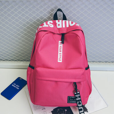 

Ins schoolbag female Korean version of senior high school students Chaobai male simple junior high school students with ancient fe