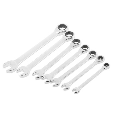 

Metric Ratchet Spanner Set Combination Head Gear Wrench