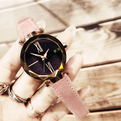 

TWAR Watch Star Sky Korean Simple Fashion Waterproof Shaking Watch of the same style 2018