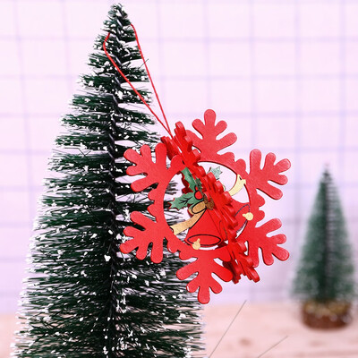 

Siaonvr 1Pcs Christmas Wood Chip Tree Ornaments Xmas Hanging Pendant Home Decor Gift
