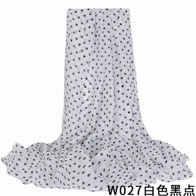 

2018 foreign trade spring chiffon wave point round beach sunscreen beach towel large scarf elegant temperament scarf W027