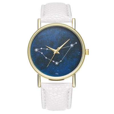 

Temperament Fashionable Simple Ladies WristWatch Souvenir Fashion Casual PU Leather Strap Womens Watch Beautiful hand clock D