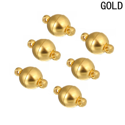 

10 Pieces Jewelry Magnetic Clasps Round Magnetic Clasps for Bracelet Necklace Making 8 mm