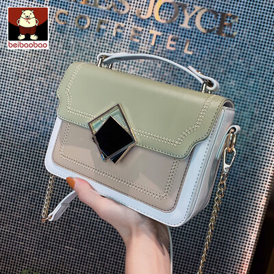 

Texture French minority bag 2019 new fashion single shoulder bag with chain slanted small square bag