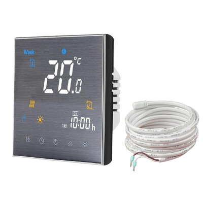 

BTH-3000L-GALW WiFi Smart Thermostat for Water Heating Digital Temperature Controller Large LCD Display Touch Button Voice Control