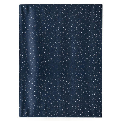 

Navy Blue Silver Stars Print Self-Adhesive Blinds Blackout Window Curtains