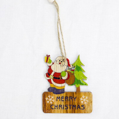 

Creative Wooden Pendants Ornaments Christmas Wood Craft Xmas Tree Ornaments For Home Decor Christmas Decorations