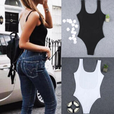 

Women Ladies Bodysuit Stretch Leotard Short Sleeve Body Tops T shirt Jumpsuit