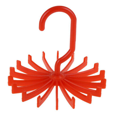 

18 Hooks Necktie Scarf Belt Hanger Organizer Clothing Holder Closets Rack