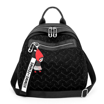 

Embroidery Retro Chinese Folk Style Art Leisure Canvas Embroidered Chinese Clothing Antique Backpack Backpack small backpack Tide