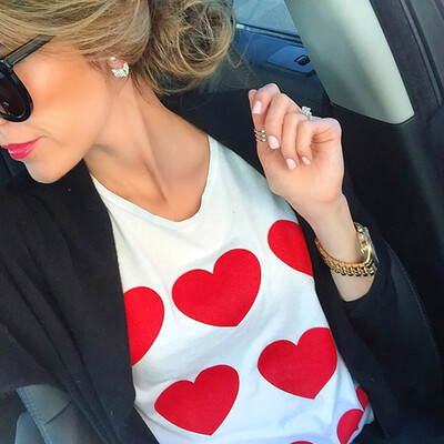 

Nomeni Women Valentines Day Love Long Sleeve Sweatshirt Pullover Tops Blouse Shirt Tee