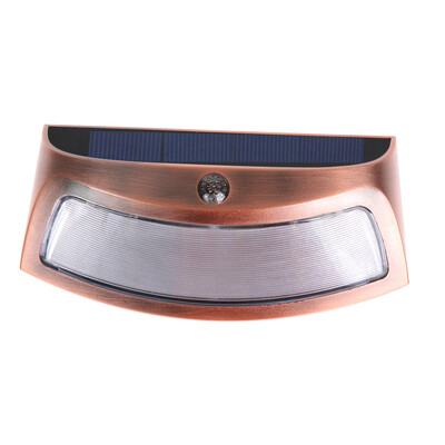 

Solar Powered Wall Mount Light 4 LED Waterproof Outdoor Garden Fence Lamp