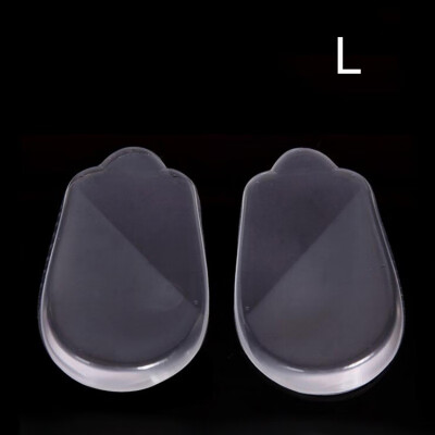 

1 Pair Silicone Orthopedic insole Arch Support Insole Flatfoot Correction Inside Outside Eight-character Heel Pad Student Insole