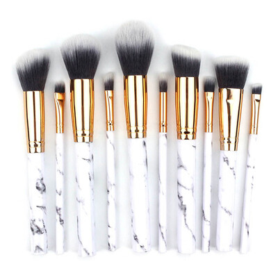 

〖Follure〗10Pcs Professional Cosmetic Makeup Brush Set Eyeshadow Foundation Blush Brushes