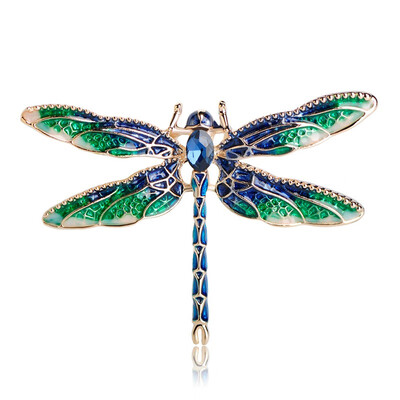 

Blucome green enamel pin womens fashion brooch 7235