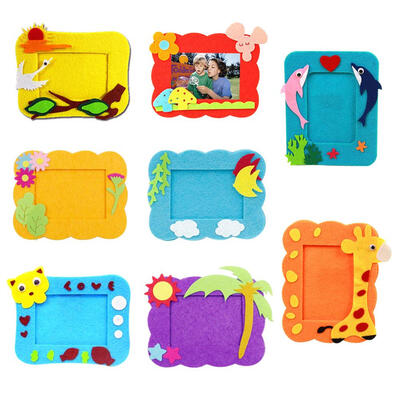 

DIY 3D EVA Cloth Sticker Cartoon Photo Frame Decor Kids Child Craft Toy Kit