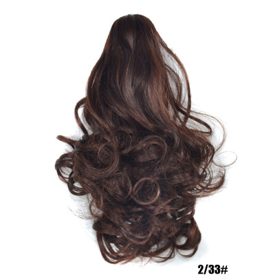 

Gobestart Womens Claw Thick Wavy Curly Short Ponytail Horsetail Clip Hair Extensions