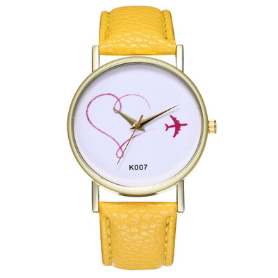 

Women Watches Exquistite Simple Luxury Fashion Cute Airplane Pattern Female Watch Reloj De Mujer Kol Saati