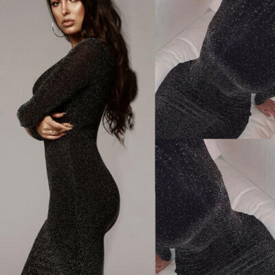 

Women Hooded Sweater Mini Dress Long Sleeve Sweatshirt Casual Hoodie Jumper Tops