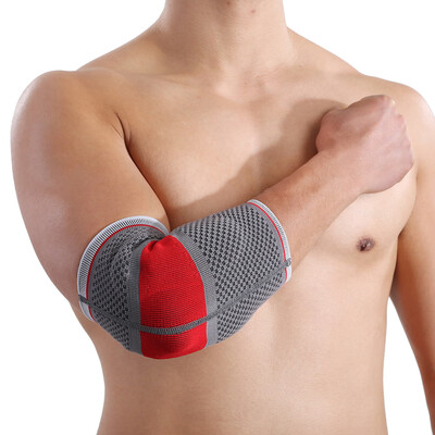 

1pc Mumian S02 Three - Dimensional Weaving Silica Gel Red Black Elbow Pad