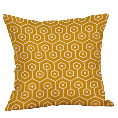 

〖Follure〗Mustard Pillow Case Yellow Geometric Fall Autumn Cushion Cover Decorative