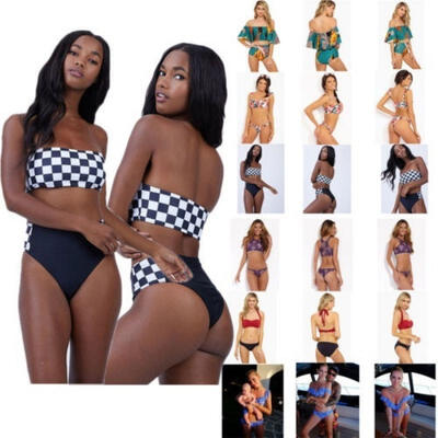 

Women Push-up Padded Bra Bandage Bikini Set Swimsuit Triangle Swimwear Bathing