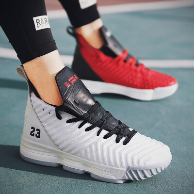

Summer trend basketball shoes mens shock absorption anti-skid sports boots breathable travel shoes mens shoes