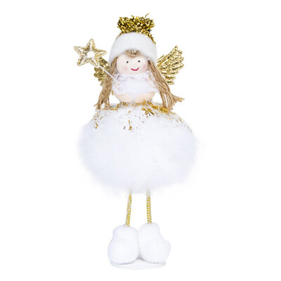 

1pcs Christmas angel Doll Toy christmas Hanging ornament christmas tree Pendant kids year home table Decoration Ornament
