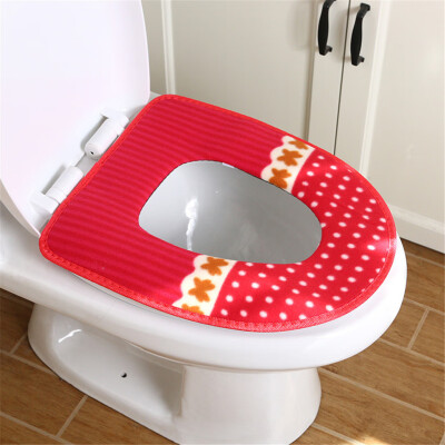 

〖Follure〗Dotted Toilet Pad Thick Waterproof Magic Buckle Warm Toilet Seat Pad