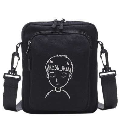 

Ins Sports New Canvas Leisure Slant Bag Women Korean Edition Simple One Shoulder Small Square Bag Man