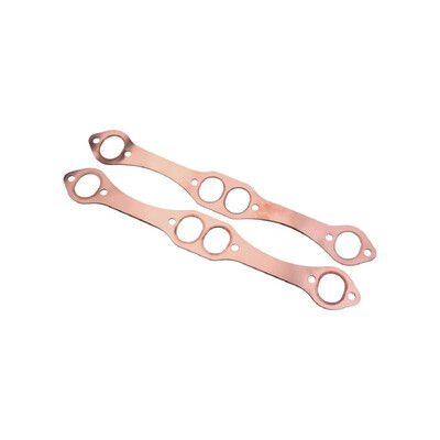 

Car SBC Exhaust Gaskets Oval Port Copper Header Reusable Replacement for Chevy SB 327 305 350 383
