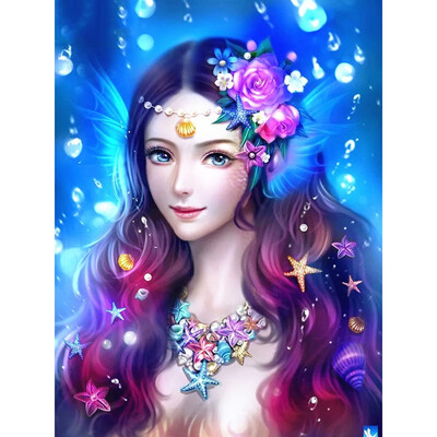 

Diamond Painting Fairy DIY Diamond Mosaic Beauty Diamond Embroidery Cross Stitch Resin Drill Crystal Decoration Home