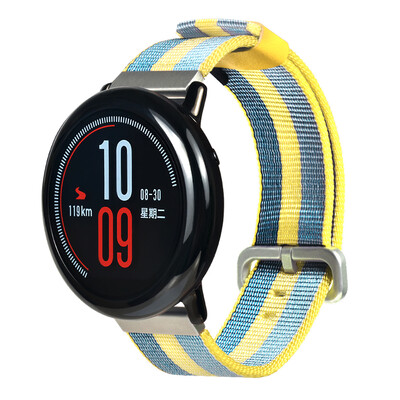 

TAMISTER 22mm Knitted Canvas Wrist Watch Band Strap for Amazfit Bracelet Replacement
