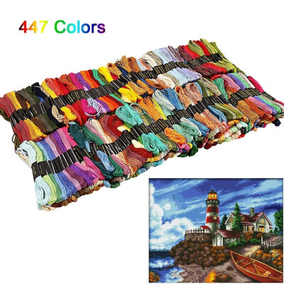 

450Pcs Cotton DMC Cross Floss Stitch Thread Embroidery Sewing Skeins Multi Colors