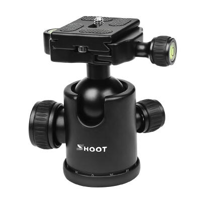 

Metal Camera Tripod Ball Head Dual Level Instrument wQuick Release Plate