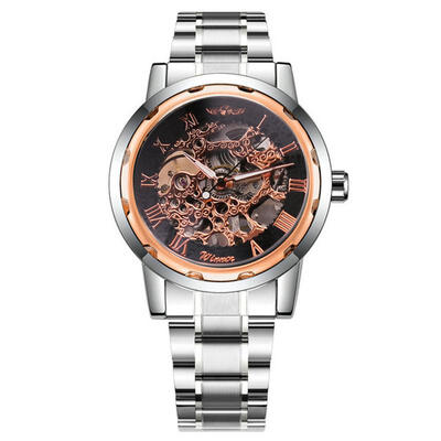 

Retro Skeleton Mechanical Watch Men Automatic Watches Sport Luxury Top Brand Watch Relogio Masculino Male Clock